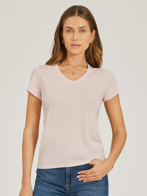 Fitted V-Neck Marcy Tee